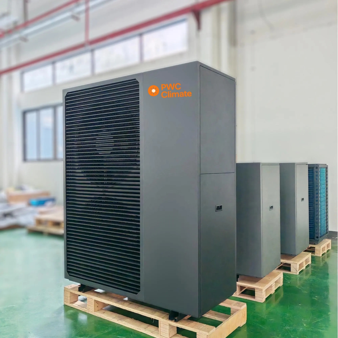 Monobloc Inverter Heat Pump for House Heating + Cooling + DHW PWC-BLND-R290 75°c Series